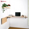 Highdecora Folding Shelf Brackets, 2 Pcs Heavy Duty Foldable Shelf