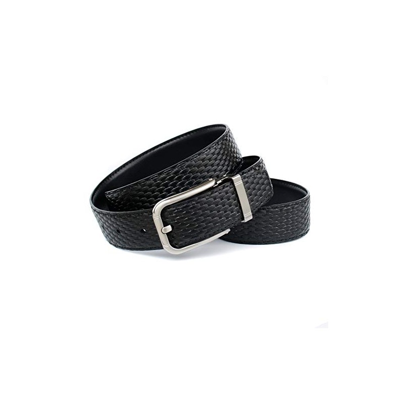 Anthoni Crown Men's Belt, Black (Black 010)