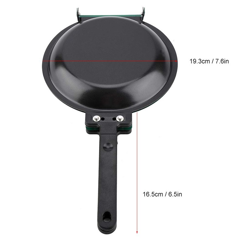 Double Side Non-stick Ceramic Coating Flip Frying Pan,Pancake Maker Household