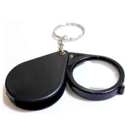 MAXIMIZE (2 Pack) 5X Power Pocket Magnifier | Key Ring Attachment | Distortion-Free 1" Lens | Durable & Portable | Ideal for Jewellers & Daily Use