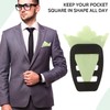 WLLHYF 4 Pack Assorted Pocket Square Holder for Men Prefolded