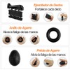 5 Piezas Ejercitador de Antebrazo con Contador(Negro y Plata)