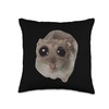 Sad hamster Meme Throw Pillow