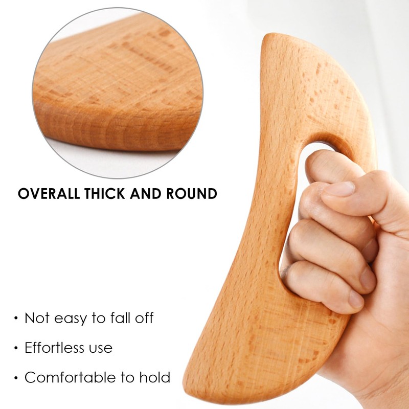 Pack of 2 Wooden Scraper Boards, Body Scraper Blades, Muscle