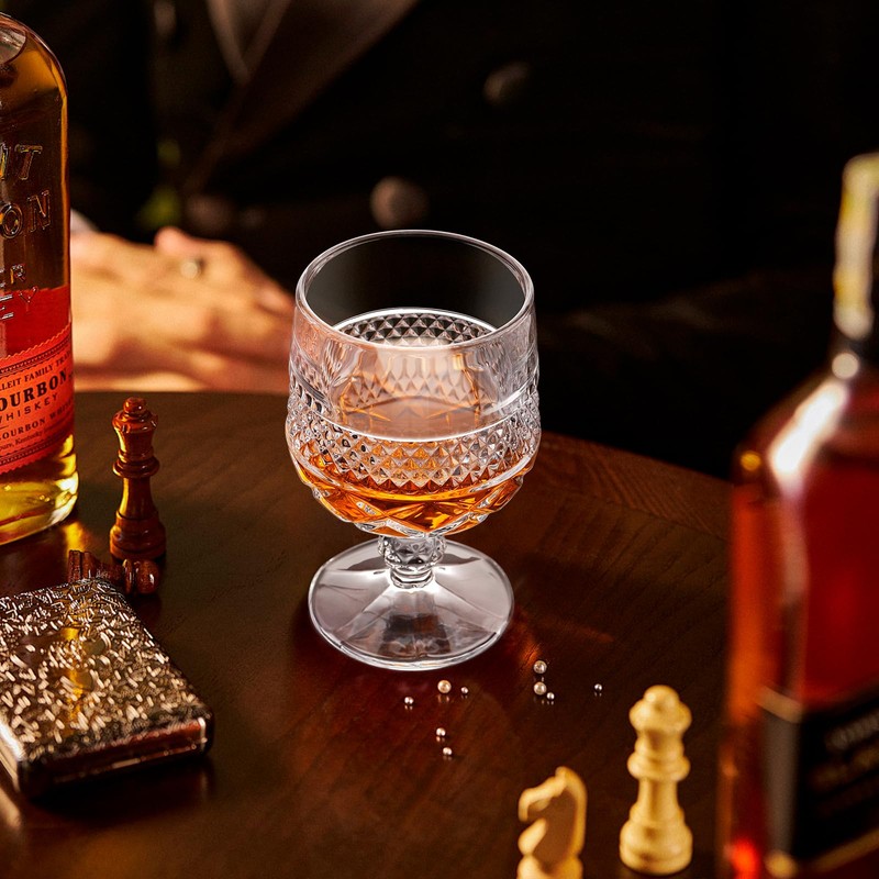 Paysky Cognac & Brandy Crystal Small Glasses Snifter, Set of