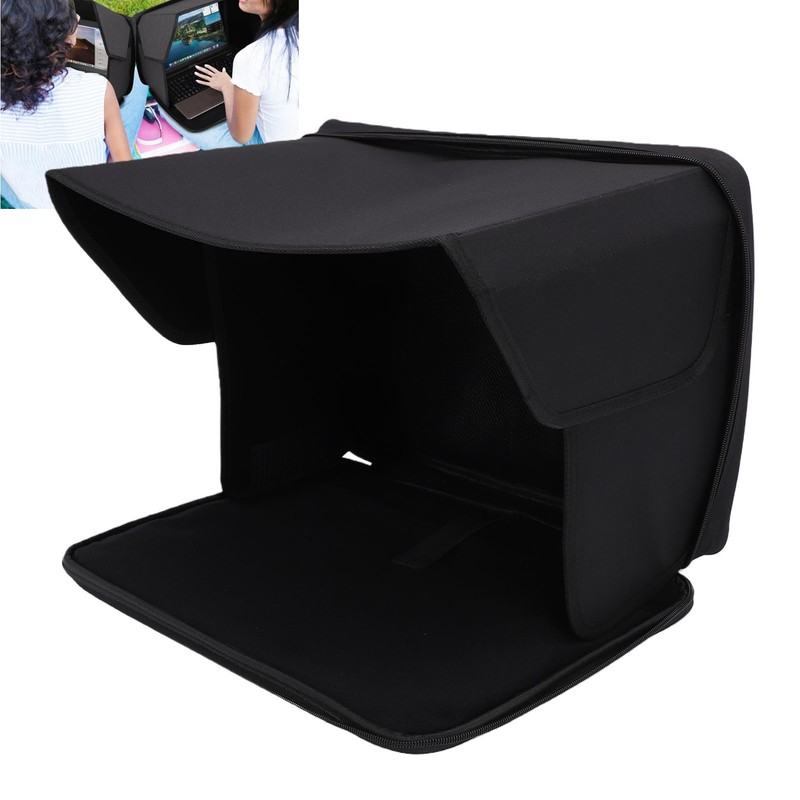 Portable Laptop Sun Shade for Outdoor Work – Foldable Oxford