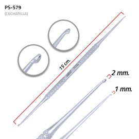 Cucharilla Podólogo Aashta Doble Punta Pedicure Ps-579