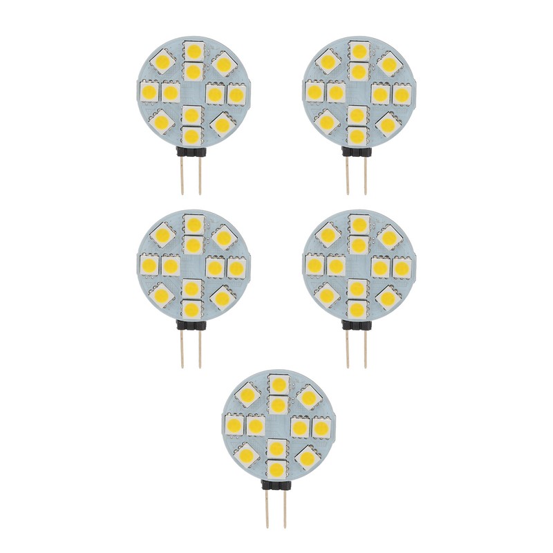 5pcs G4 LED Bulb 12V 2W Warm Light Energy Saving
