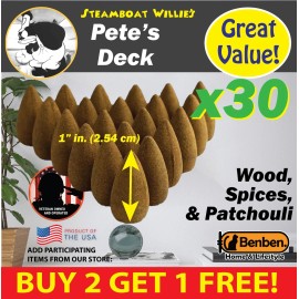 Benben Home & Lifestyle Steamboat Willie's Pete's Benben US Incense 30xBackflow ~Vegan~ High Fragrance