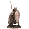 Veronese Design 7 7/8 Inch Knights Templar Crusader Wielding Sword