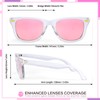 FancyPink Women's Polarized Sunglasses- UV400 Protection Mirrored Beach Eyewear, Designer