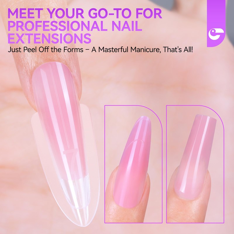 Salon-Perfect Sandwich Nail Forms at Home: Gelike EC Sandwich Dual
