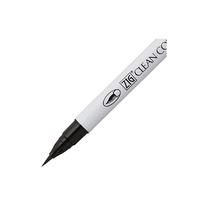 Kuretake Brush Pen, Real Brush Pen, Clean Color, No.10, Black