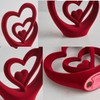AWNR Red Heart Hands Sculpture,Small Shelf Decor,Tv Stand Decor Items