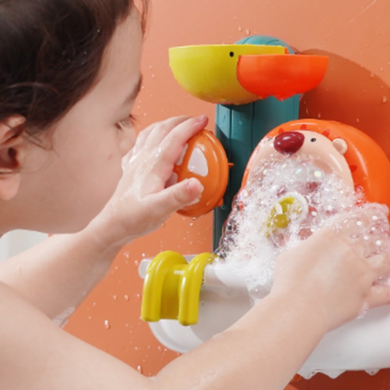 Bath Toy Shower Bubble Lion Suction Cup Summer Bathroom Playing
