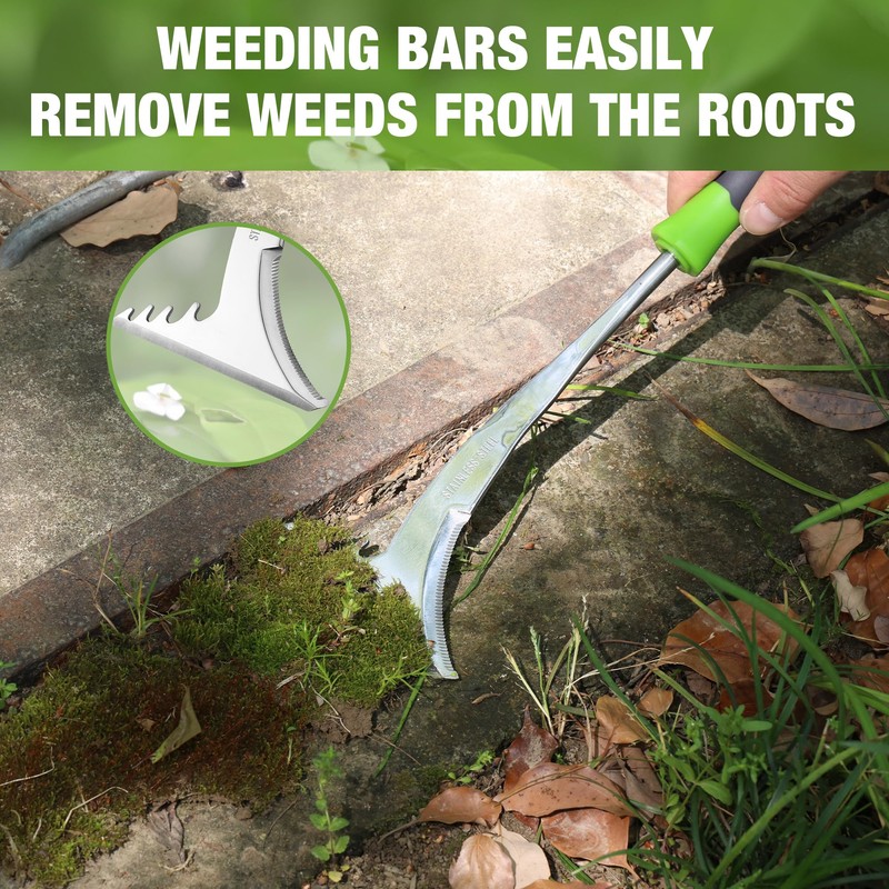 WORKPRO Crack Weeder, 12.5" Stainless Steel Crevice Weeding Tool with