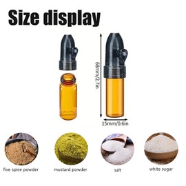 4 PCS Portable Spice Spice Dispense rwith Rotary Cap,Reusable travel filling bottle,Outdoor camping trip kitchen spice dispenser
