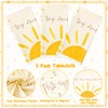 G1ngtar 3Pcs Boho Sun First Birthday Party Tablecloths Hippie Sunshine