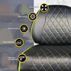 Club CAR Precedent Front Golf Cart Seat Covers Diamond Stitching