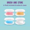 Itsy Bitsy People Baby Toothbrush, 360 Degree Bristle Silicone Finger