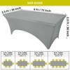 Utopia Kitchen Utopia Kitchen Spandex Tablecloth 10 Pack [6FT, Grey]