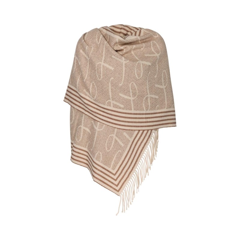 Triumph Women's Accessories Blanket Scarf, Brown - Light Combination, One