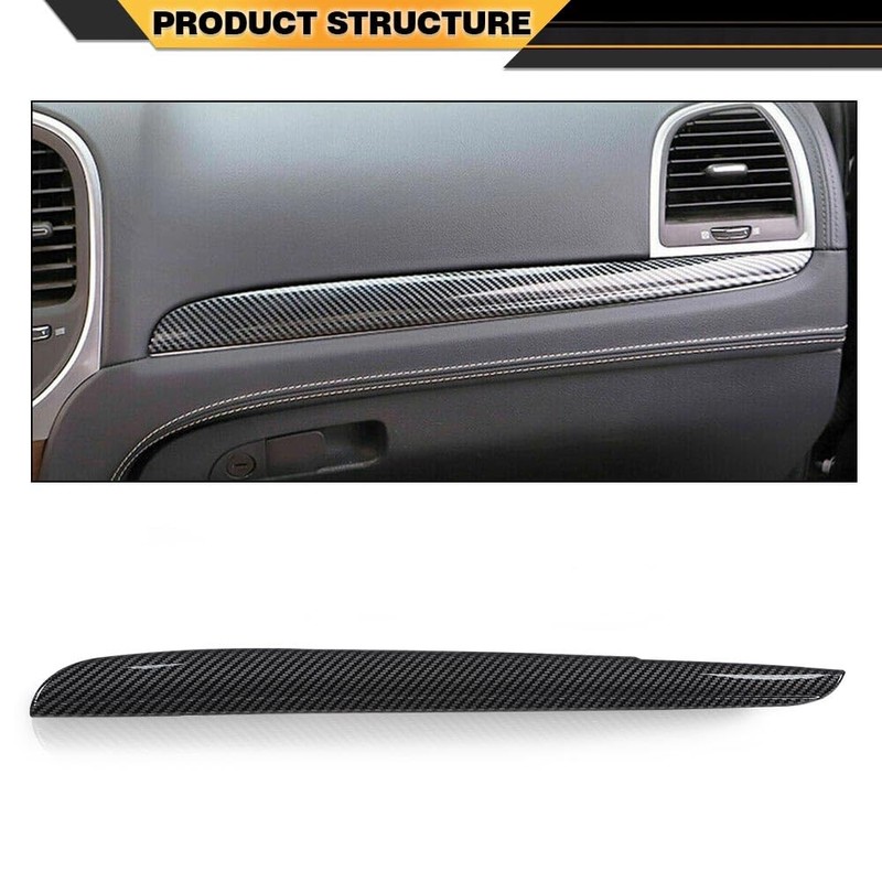 CNNELL Central Control Dashboard Cover Trim Bezels Compatible with Chrysler