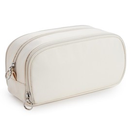 KALIDI Toiletry Bag for Women, Large Cosmetic Bag, Travel Toiletry Bag, Wash Bag, Travel Accessories for Cosmetics, Skin Care, Toiletries, beige, Fashion