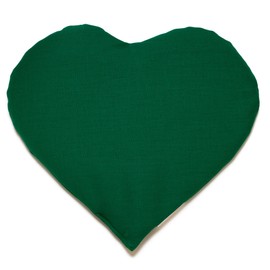Grain Pillow Heart ca. 30 x 25 cm Green