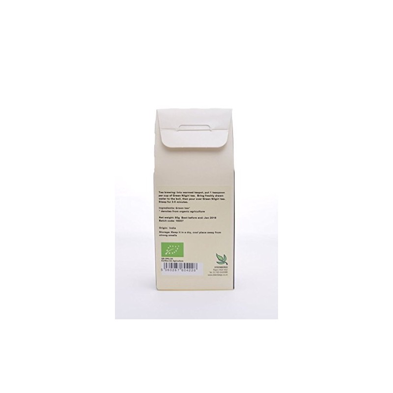 Steenbergs Organic Nilgiri Green Tea 80g - Loose Leaf Single