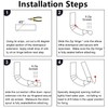4 PCS Stainless Steel Gutter Extension Hinge, Downspout Extension Flip-Up