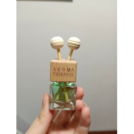 10Packs 8ml Empty Car Air Freshener Vent Clip, Clear Glass Essential Oil Diffuser Vent Outlet Auto Perfume Aromatherapy Bottle Vials Fragrance Ornament Decor (10pcs)