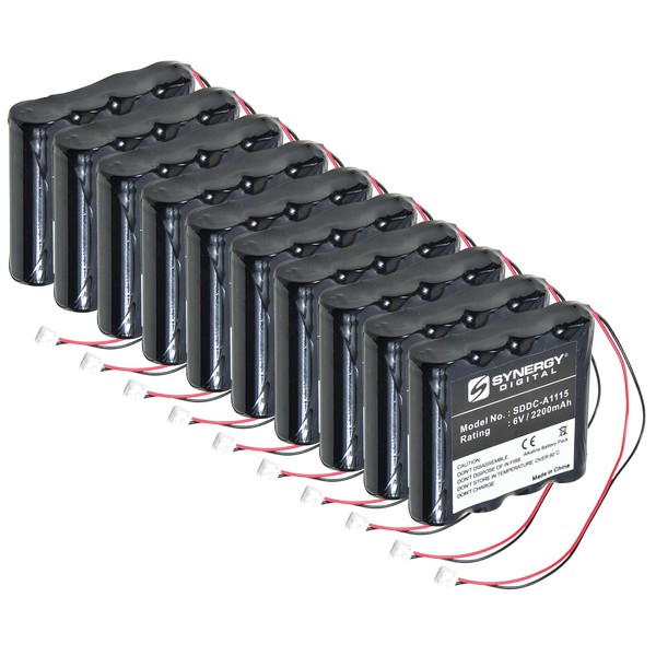 Synergy Digital Door Lock Batteries, Compatible with Saflok A28110 Replacement,