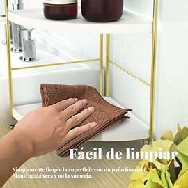 JIUSFF - Estante Esquinero De 2 Niveles Para Mostrador De Baño Estante Esquinero Para Tocador Estante Para Especias De Cocina Estante Extraíble Para  