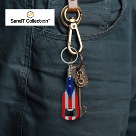 Purto Rico Bottle Opener Keychain Puerto Rican Novelty - Beer Can