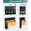 LAND·VOI Modern Wall-Mount Mailbox, Mailboxes for Outside, with One Flag