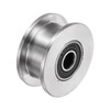 sourcing map 1pcs H Groove Track Wheel, 1.89" 304 Stainless