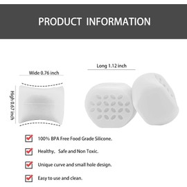 Jaw Exerciser, Jaw, Jawline Exerciser for Men & Women, Jawline Shaper Facial Fitness Muscle Trainer, 1.12 * 0.67 * 0.76 inch, White