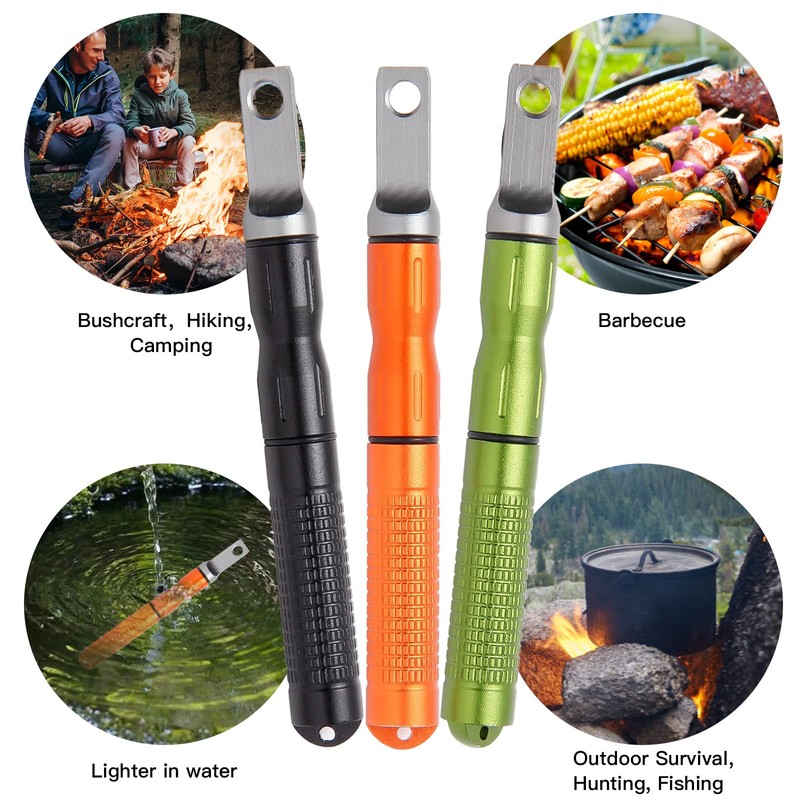 3PCS Ferro Rods - Compact Fire Starter Sticks with Scraper