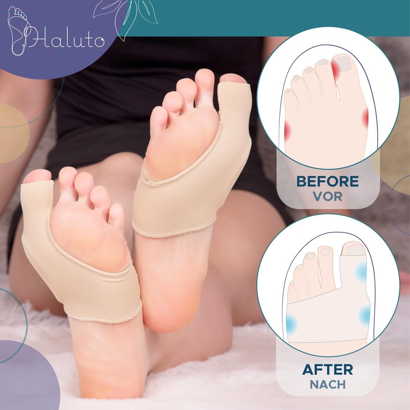 HALUTO Hallux Valgus Protection Bandage - Toe Bandage Toe Separator