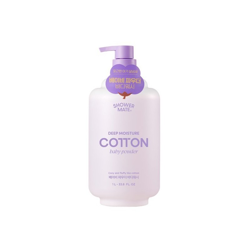 샤워메이트 코튼베이비파우더향 1L Shower Mate Cotton Baby Powder Scent 1L