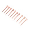 250Pcs Horseshoe Nails Copper Plating Shoeing Nails with Plastic Box