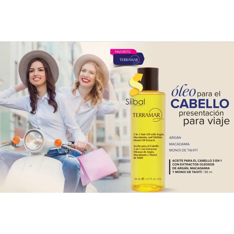 Oleo Argán Tratamiento Para Cabello 3 En 1 Terramar /