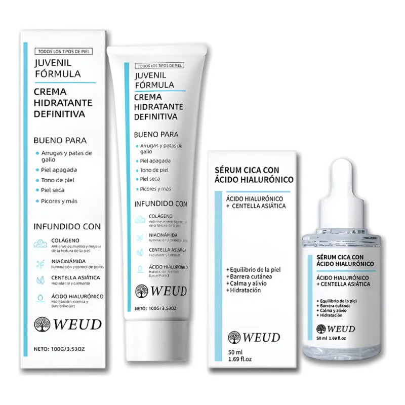 Weud Centella Asiatica Nicotinamide Reparadora Crema Kit
