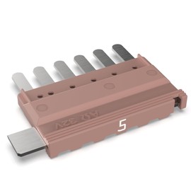 AUPROTEC Multi 6 Car Blade Fuse MultiOTO 6 Pin Selection: 5A Amp Light Brown Pack of 5