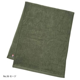 Beauty Line Imabari Towel, Commercial Use, Face Towel, Set of 10, Murakami Towel, M Color, 13.4 x 33.9 inches (34 x 86 cm), For Beauty Salon Use, All 100 Colors, Lightweight and Thin (No.36 Sage