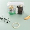 3 Pack Clear Plastic Zippered Toiletry Carry Pouch TSA Approved