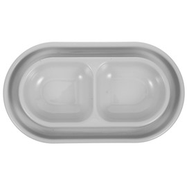 VOSAREA Cat Food and Water Bowl Set Double Pet Food Bowl Set for Small Medium Size Dogs Kitten Cats