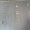 Colini 16 * 12''Transparent Acrylic Dog Hole Router Template Jig
