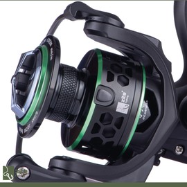 Zite Fishing Spinning Fishing Set | Spinning Reel 3000 7+1BB | Predator Reel | 2 Aluminium Spools | Braided Line | Japan PE Braid | 0.12 mm Zander Line